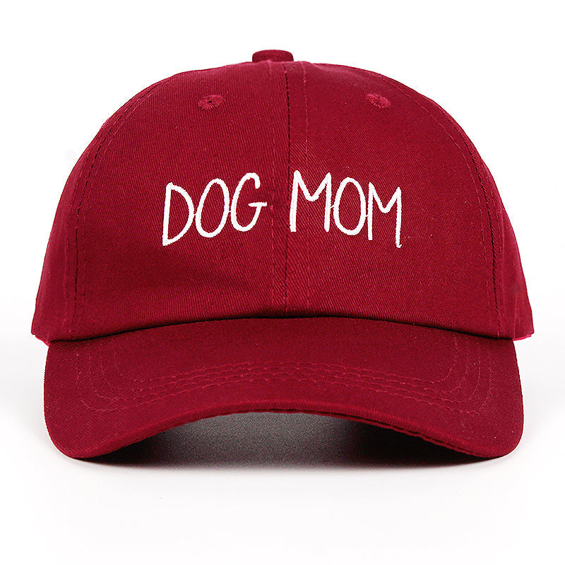 Embroidered Dog Mom Baseball Cap