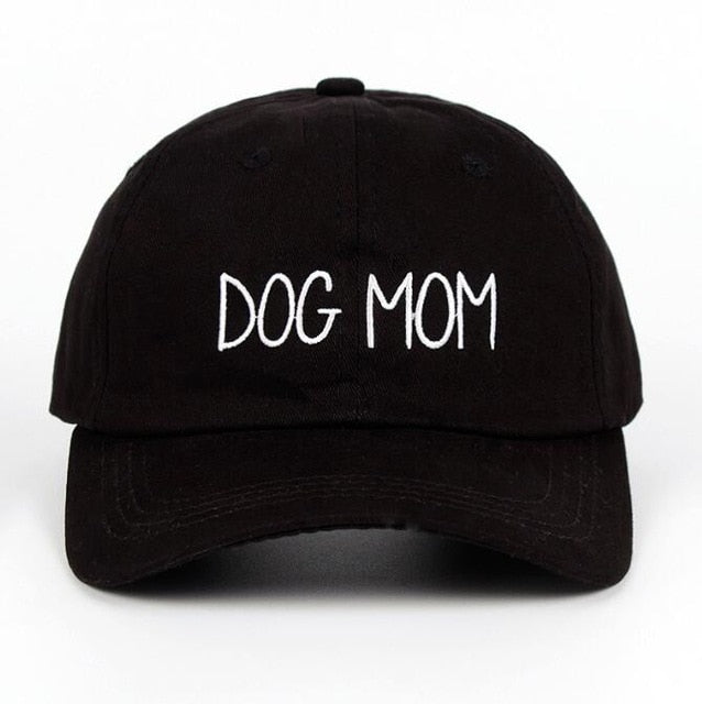 Embroidered Dog Mom Baseball Cap