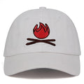 Flame Embroidered Baseball Cap