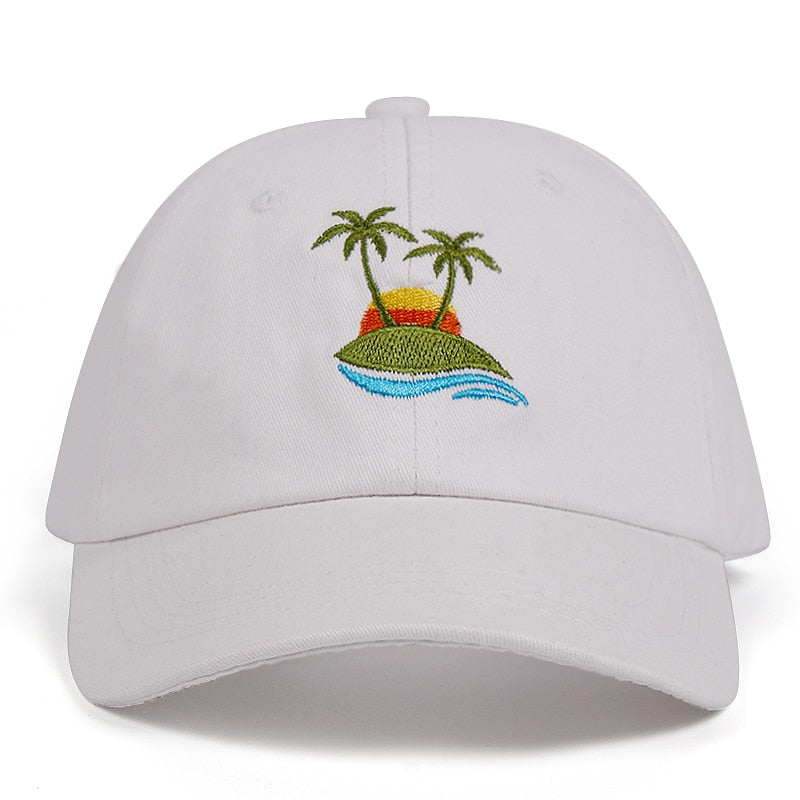 Palm Tree Embroidered Dad Hat