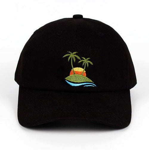 Palm Tree Embroidered Dad Hat
