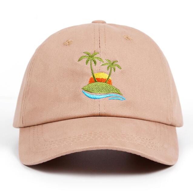 Palm Tree Embroidered Dad Hat
